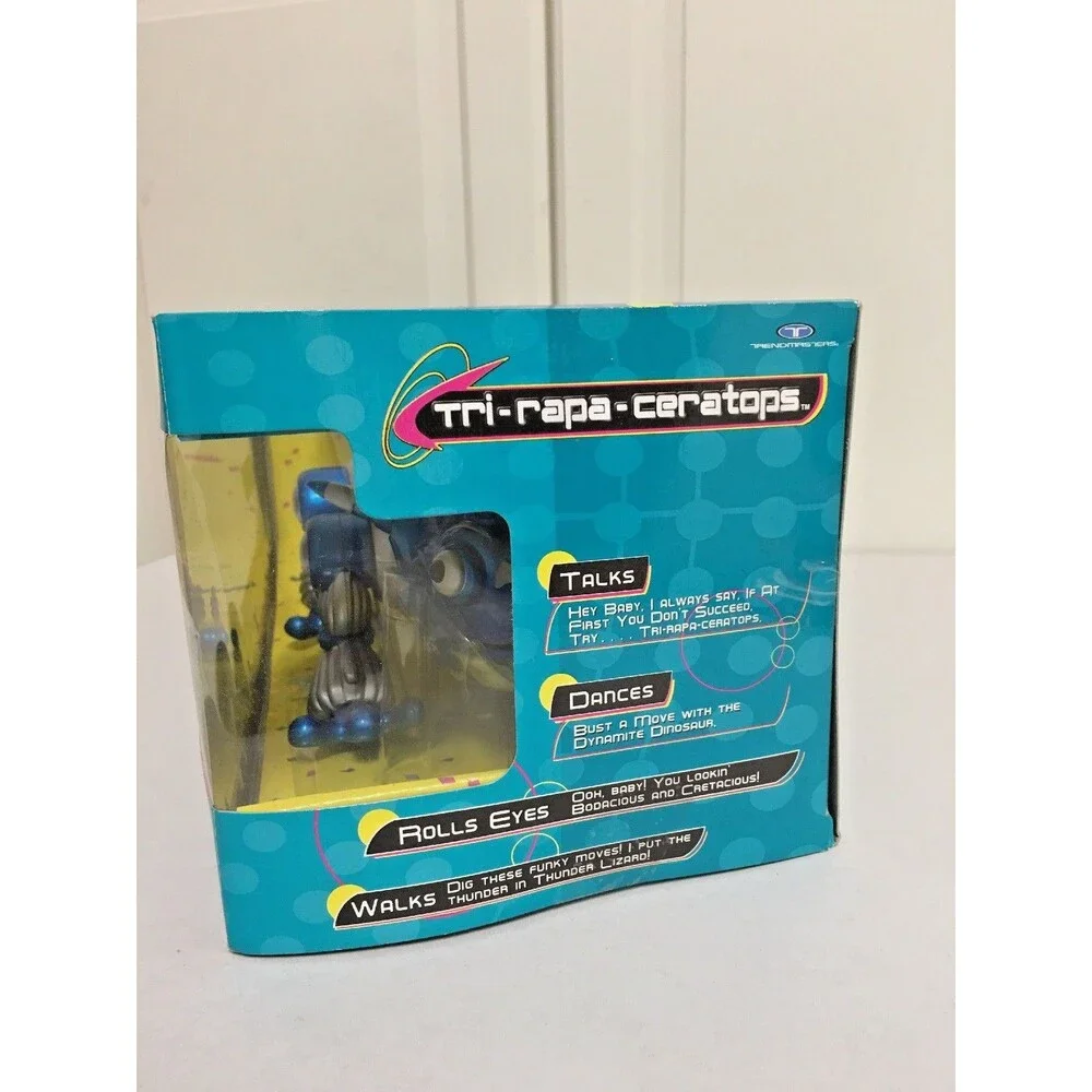 Trendmasters Tri-Rapa-Ceratops Robot Electronic Wireless Remote Dinosaur 1999